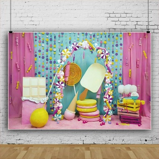 Kids Birthday Party Background, First Birthday Cake, Pink, Balloons Background, Boy Portrait, Toys, Decorations, Floral, Photostudio #2