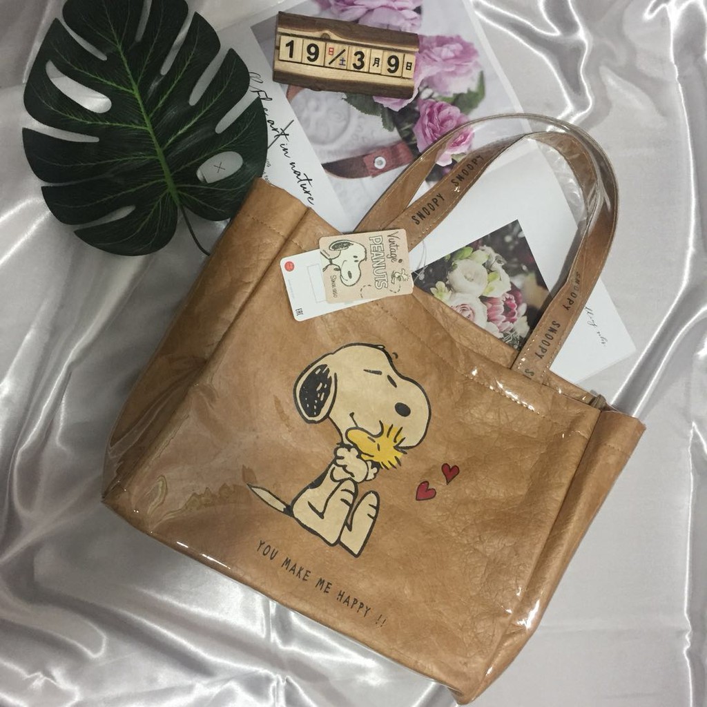 peanuts tote bag