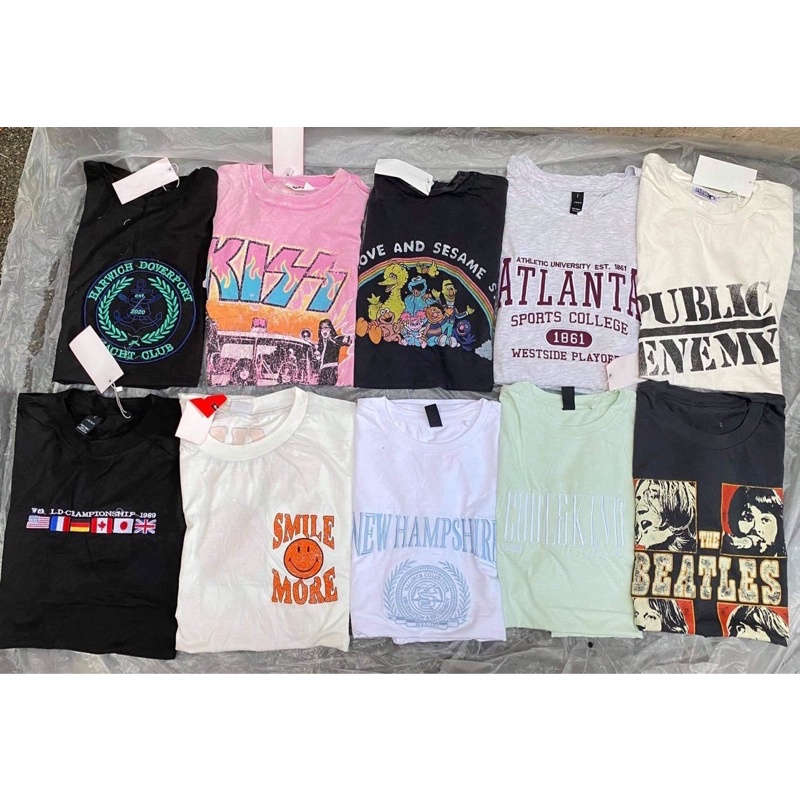 Bundle of 20pcs Branded oversized rare shirts (xxsl) Shopee Philippines