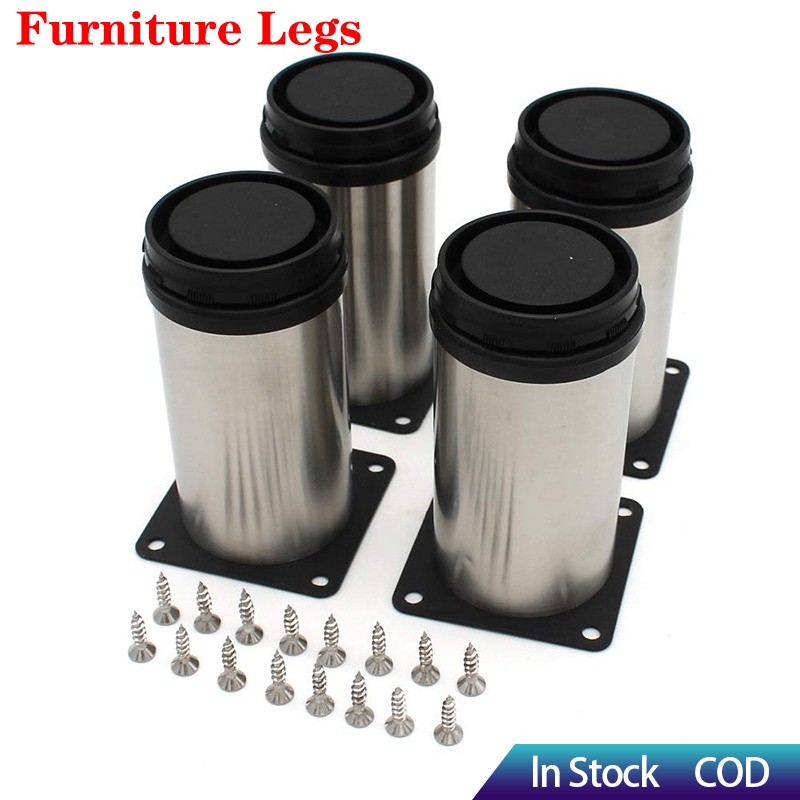 1pcs Furniture Legs Stainless Steel Sofa Height Adjustable