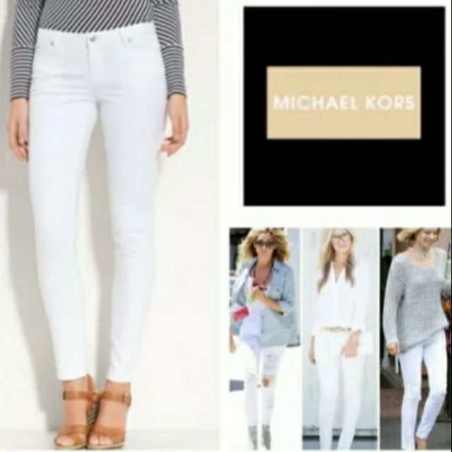 michael kors white skinny jeans