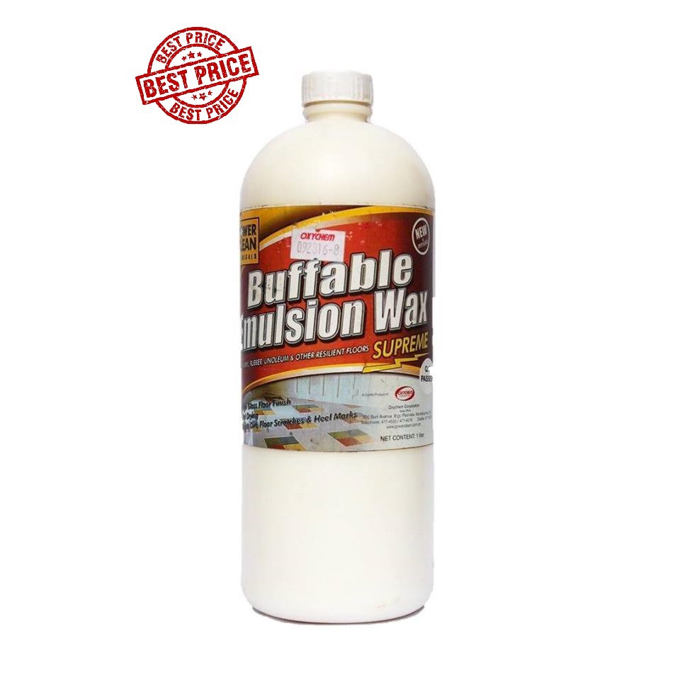 Best Price Concentrated Buffable Floor Wax Polish Supreme 1 Liter Emulsion Shine