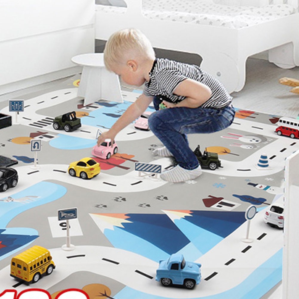 1pc Traffic Road Floor Rug Transport Game Mat Funny Play Mats for Home ...