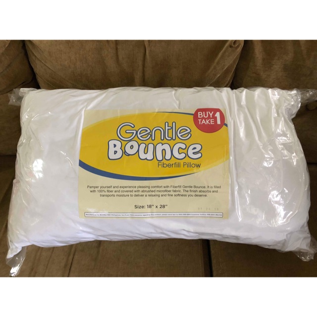 gentle bounce fiberfill pillow