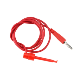 1.5M 4mm Banana Plug To Large Round Test Hook Clip Lead Cable  For Multimeter Test Lead Cable Equipment Connector Crocodile Clip #5
