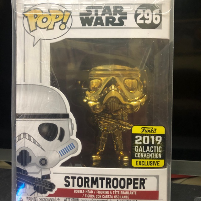 funko pop star wars gold chrome stormtrooper