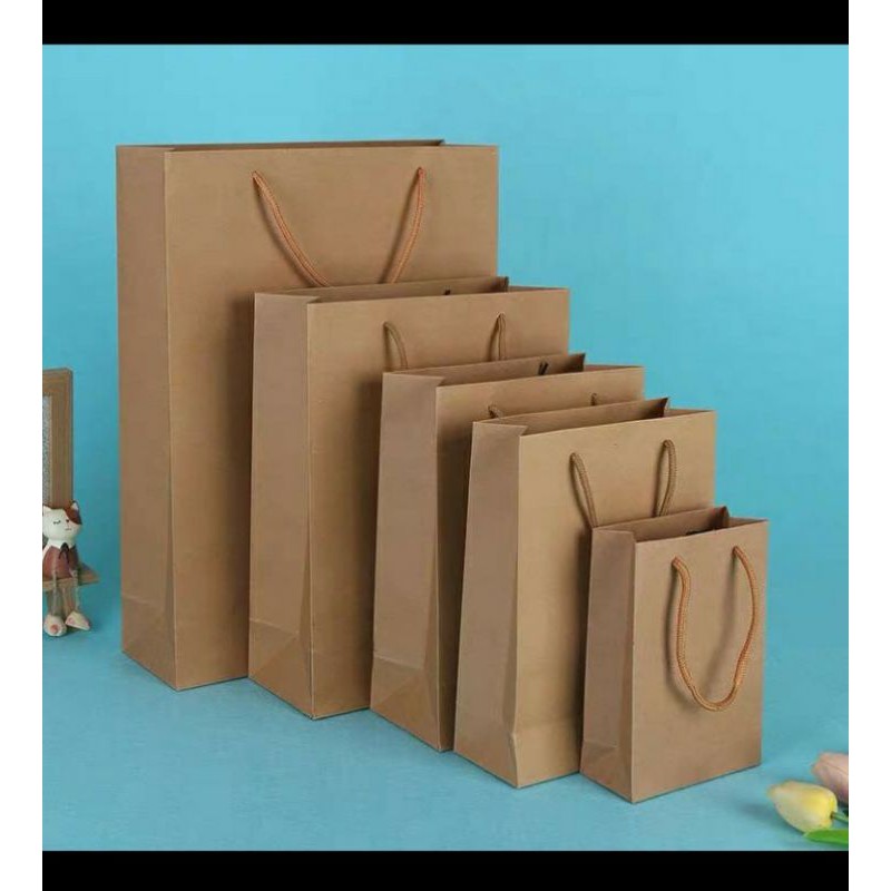 BROWN KRAFT PAPER BAG. (SMALL) | Shopee Philippines