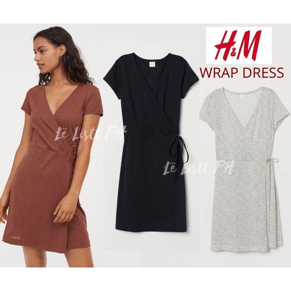 cotton jersey wrap dress
