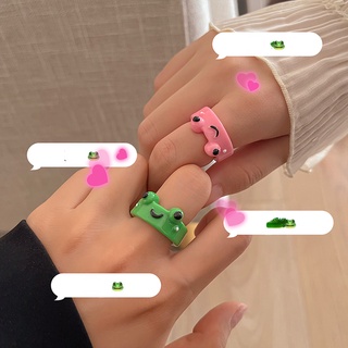 Cute Acrylic Frog Ring Girlfriends Funny Gift 520 Pairs of Rings Finger Ring