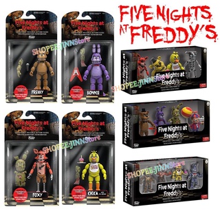 JINN Funko FNAF FIVE NIGHTS AT FREDDY'S-4 Figure Pack-2016 Set BONNIE FOXY CHICA FREDDY Model Toy