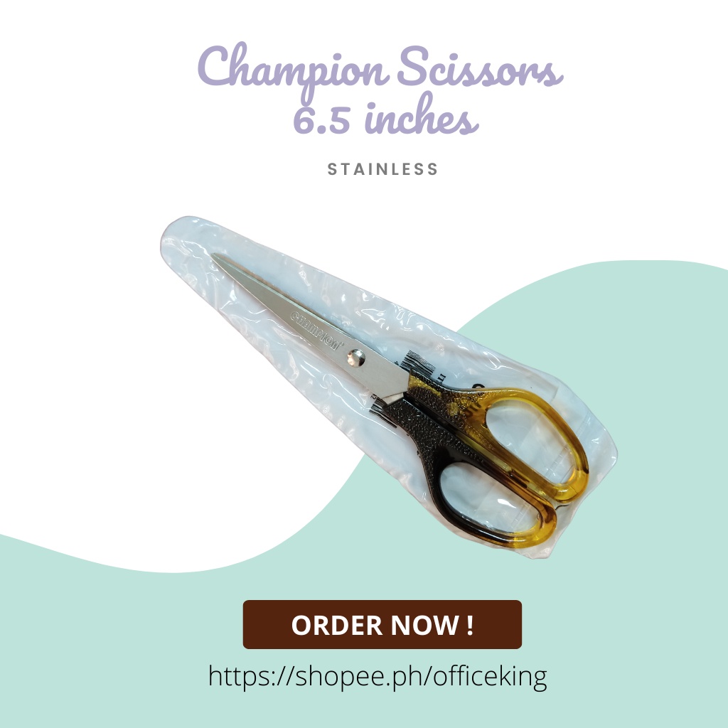 Champion Stainless Scissors 6 1/2 inches | Shopee Philippines
