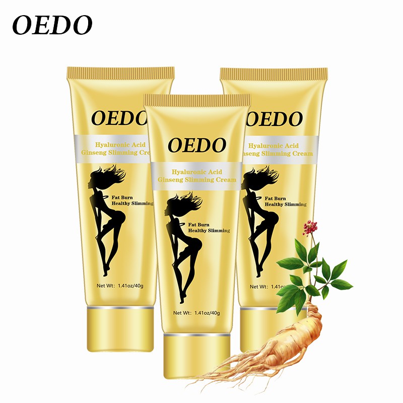 OEDO 3PCS Hyaluronic Acid Ginseng Slimming Cream Reduce Cellulite Lose ...