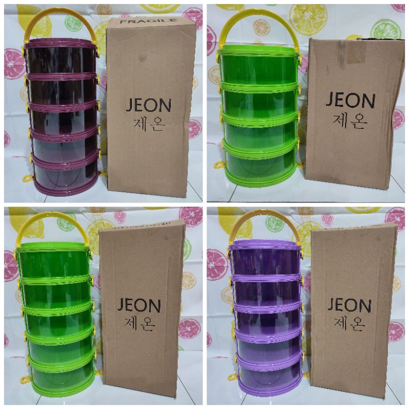 Saji Hood 5 Stacking Thicker Food Grade Storage Practical Desk Food