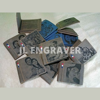 Leather Wallet with Engraved Picture and Message for Men Husband Birthday Gift High Quality Brown #8
