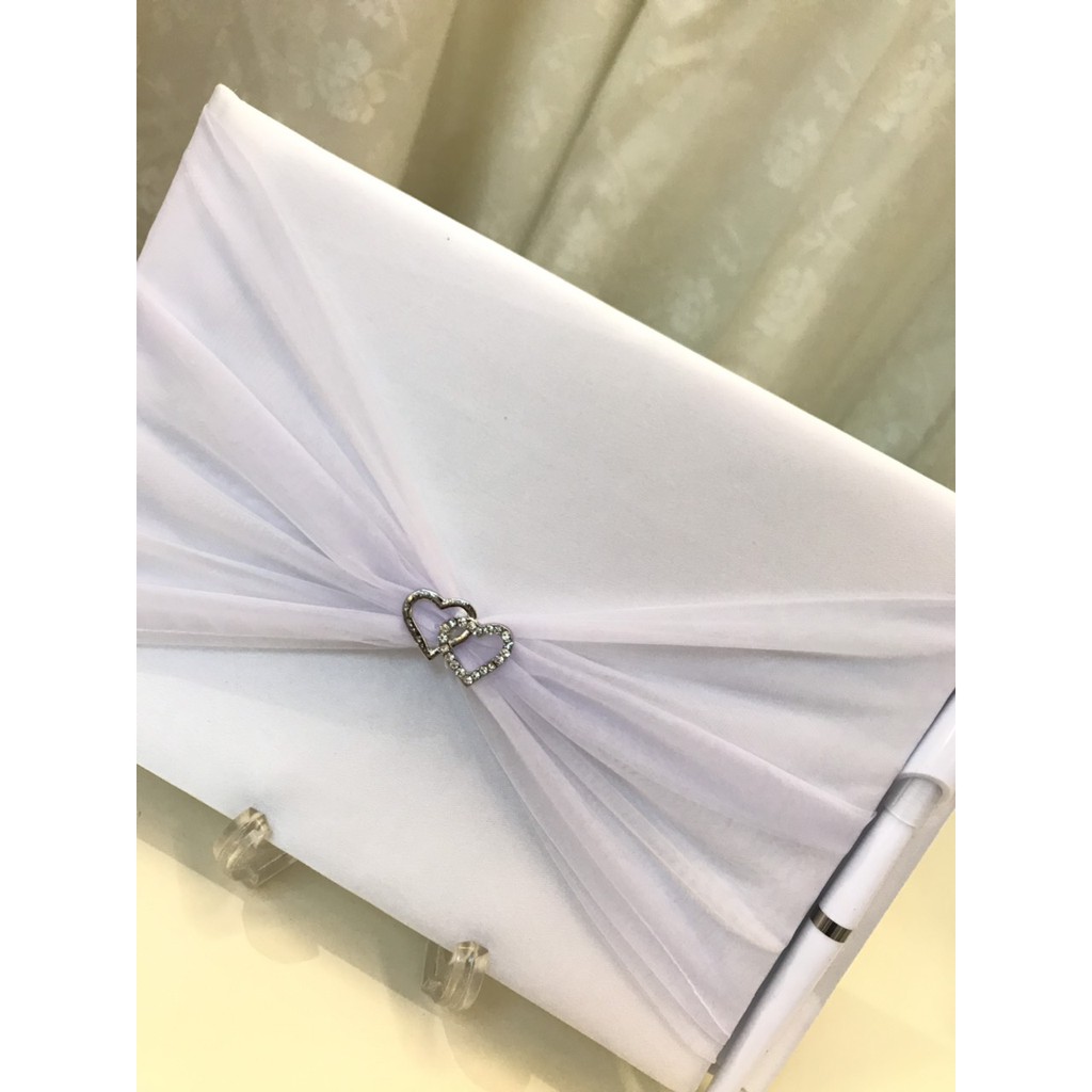 Wedding Guestbook With Pen Wedding Reception Guestbook Shopee