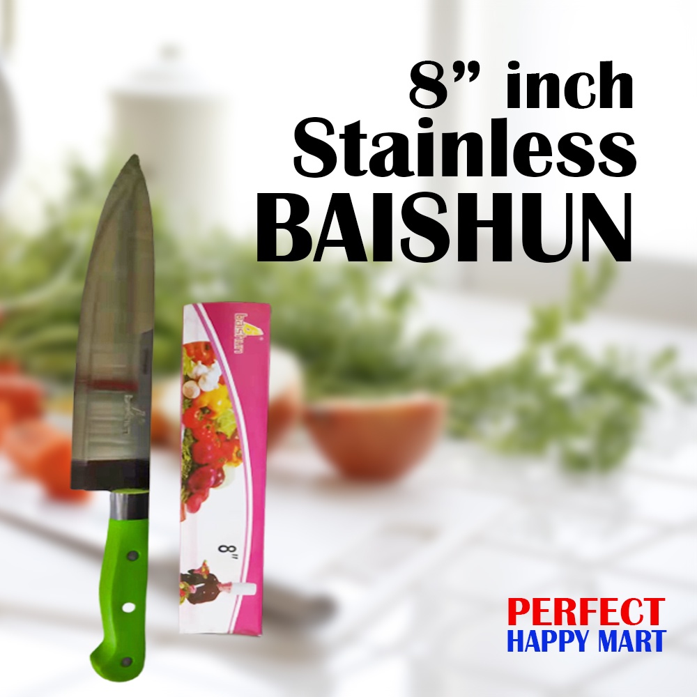 BAISHUN Fruit Knife Color Handle 8" inch Shopee Philippines