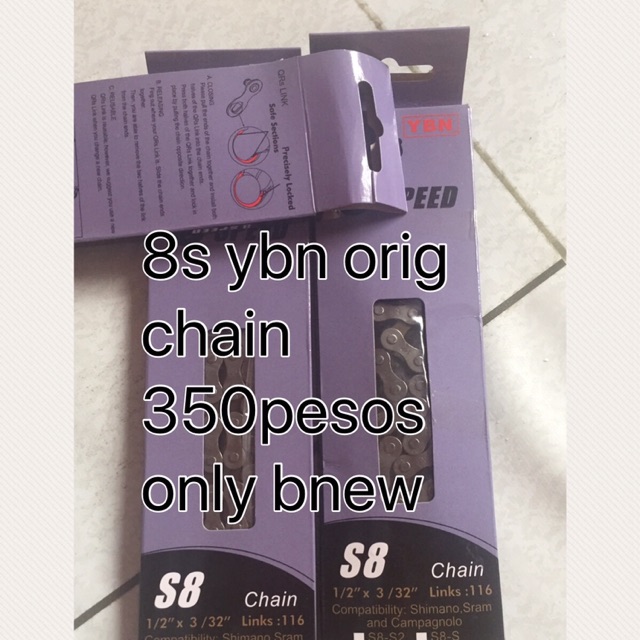 ybn 8 speed chain