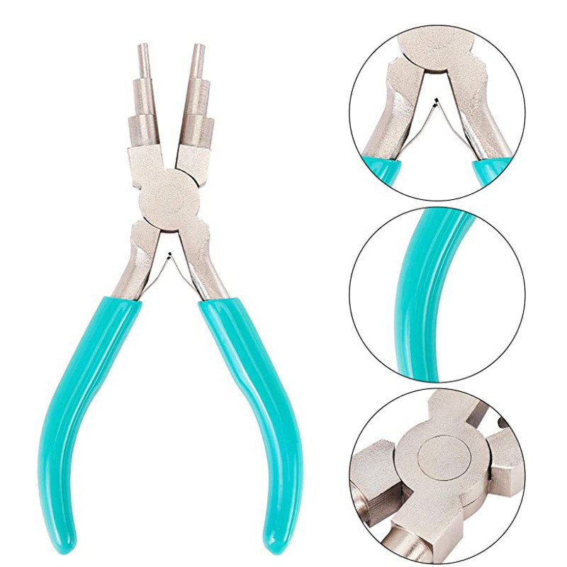 2Pcs Jewelry Tongs, Including 6-in-1 Making Tongs Jewellery Tongs for Jewelry Making Beaded Loops DIY Crafts
