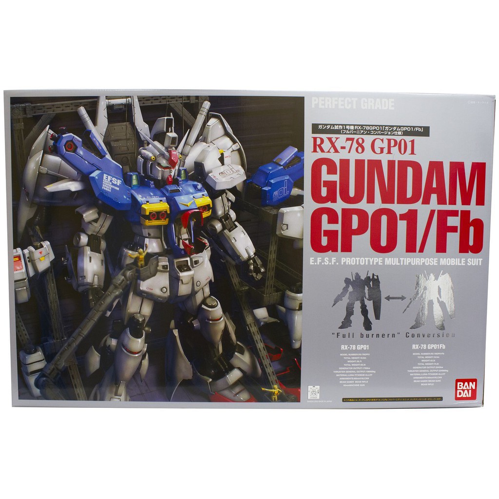 Perfect Grade Pg Rx 78 Gp01 Gundam Gp01 Fb Bandai Shopee Philippines