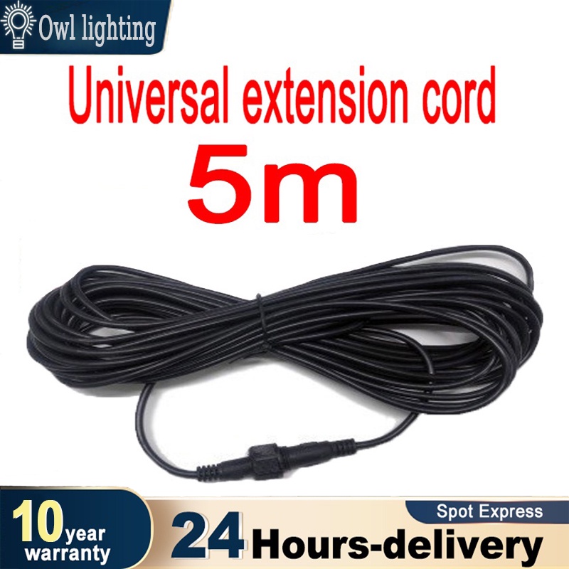 In stock 5m cable 5m extension connector solar flood light waterproof