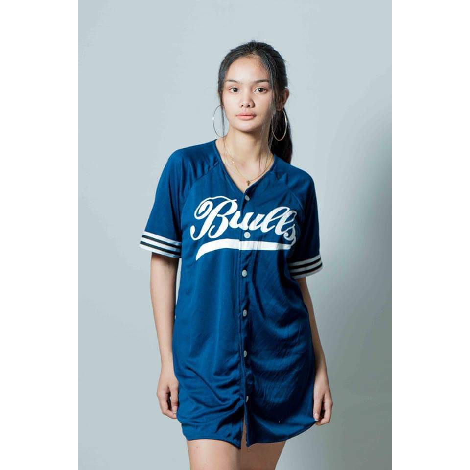 button down baseball jersey