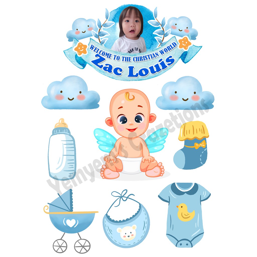 christening-baptism-baby-boy-blue-1-set-cake-and-24-pieces