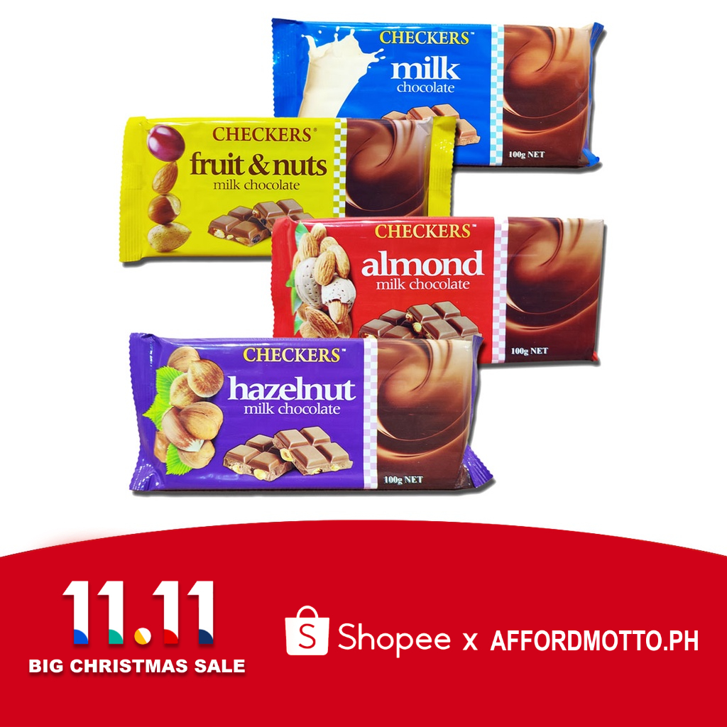 Checkers Chocolates 100g Shopee Philippines