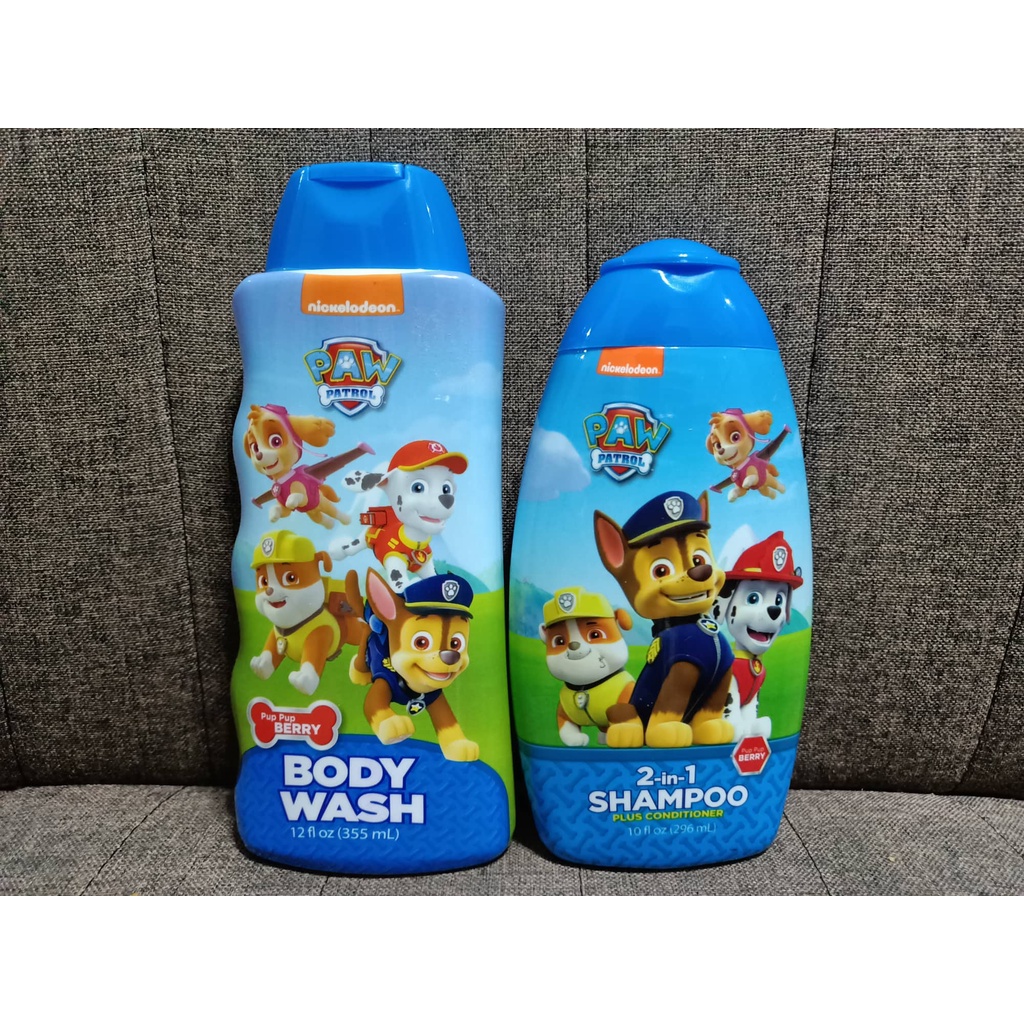 Nickelodeon Paw Patrol Body Wash/2in1 Shampoo (355mL/296mL) Shopee