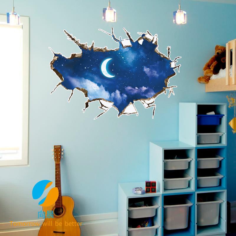 3d Stereo Wall Stickers Ceiling Wallpaper Self Adhesive Decorative