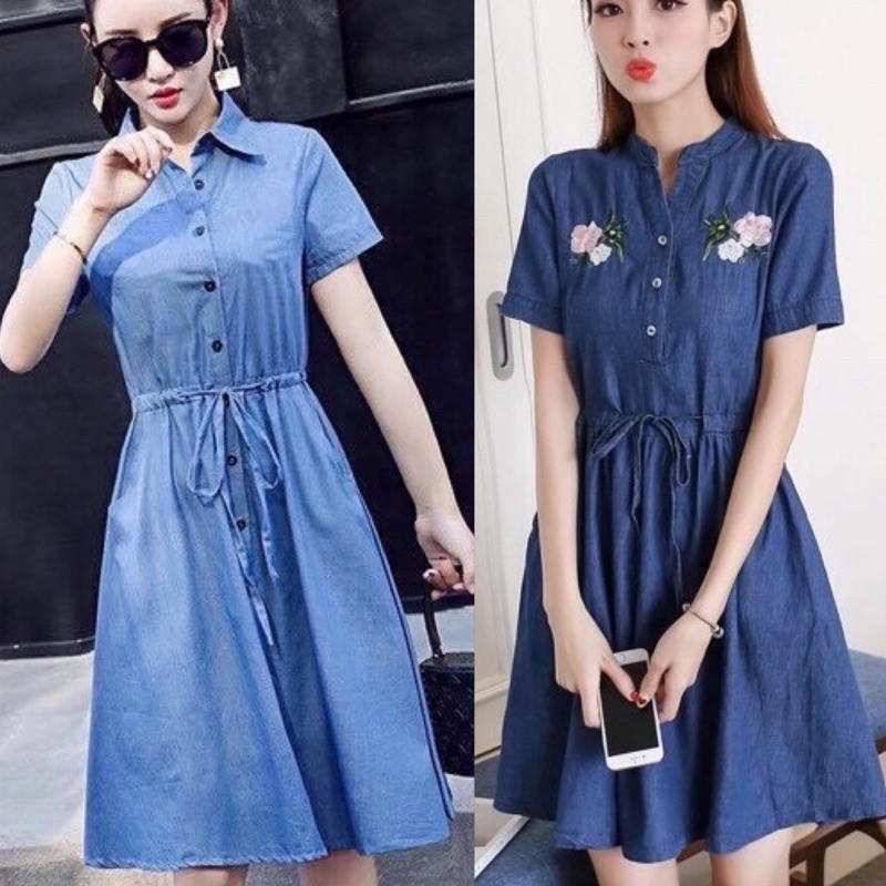 classy denim dress