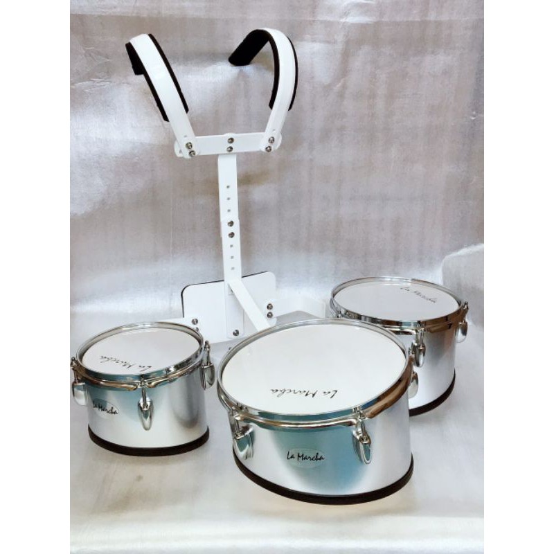 La Marcha trio triple marching drums 8" 10" and 12" OR 10" 12" and 13