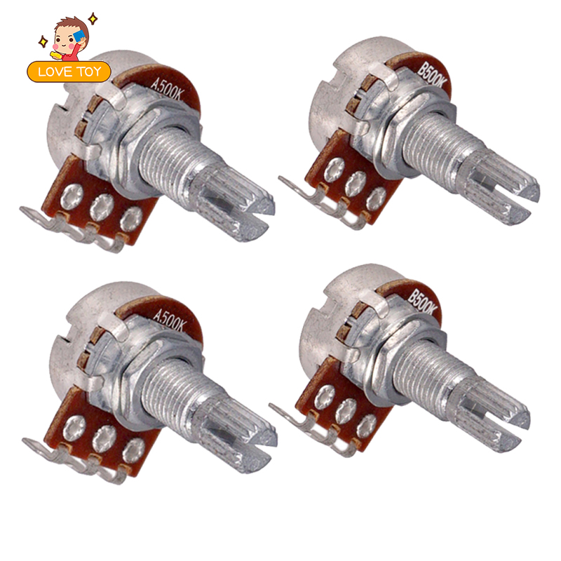 [whgirl]Pack of 4 Potentiometers 500K Ohm Push Pull Guitar