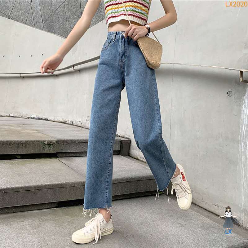 maong pants and long sleeves