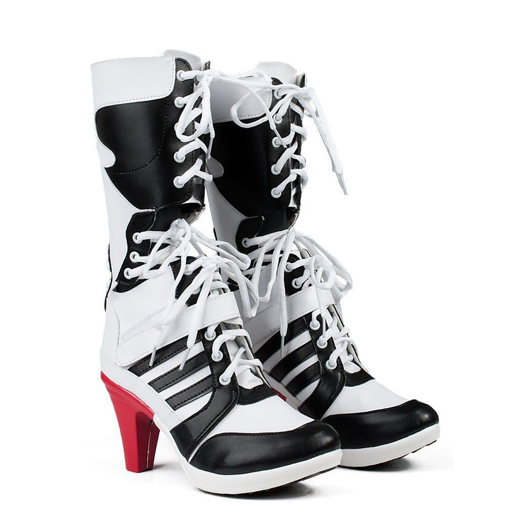 Anime Suicide Squad Harley Quinn anime Canvas Shoes women Boots Cosplay shoes