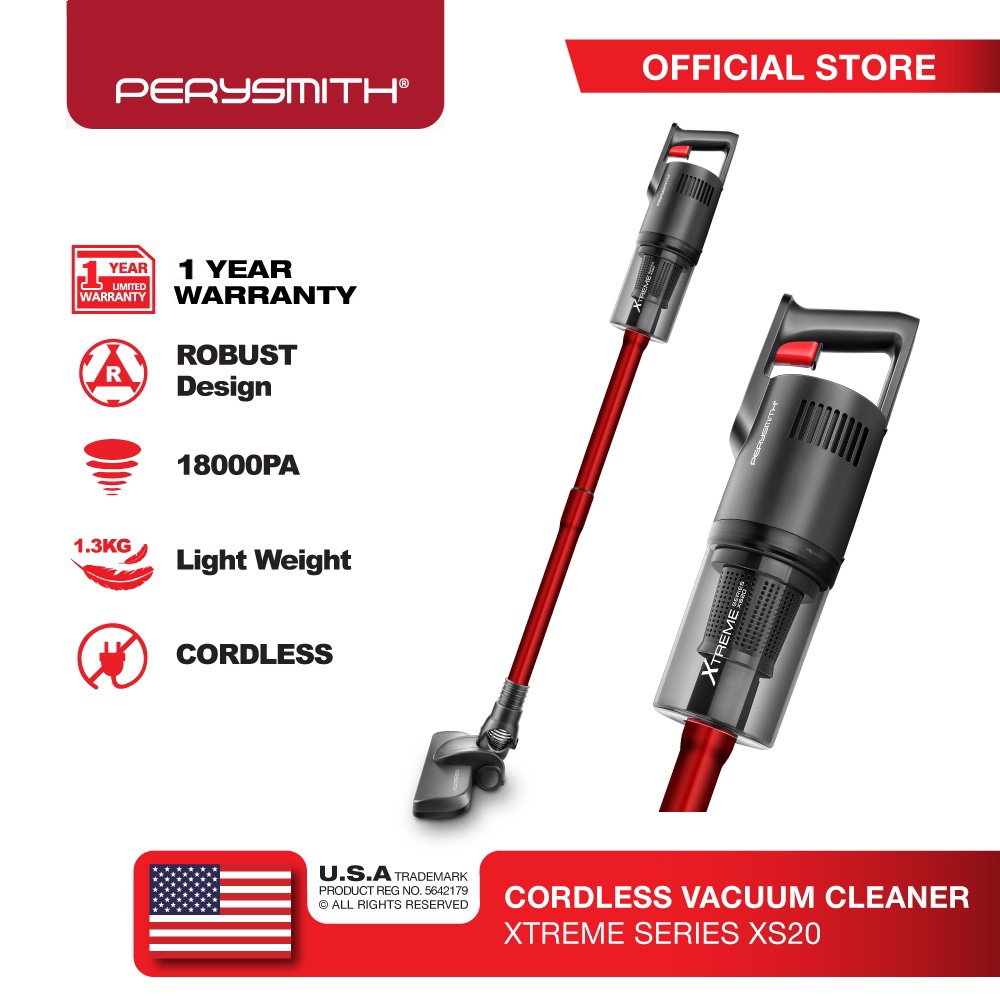 PerySmith XS20 Cordless Vacuum Cleaner Xtreme Series 200W | Shopee ...