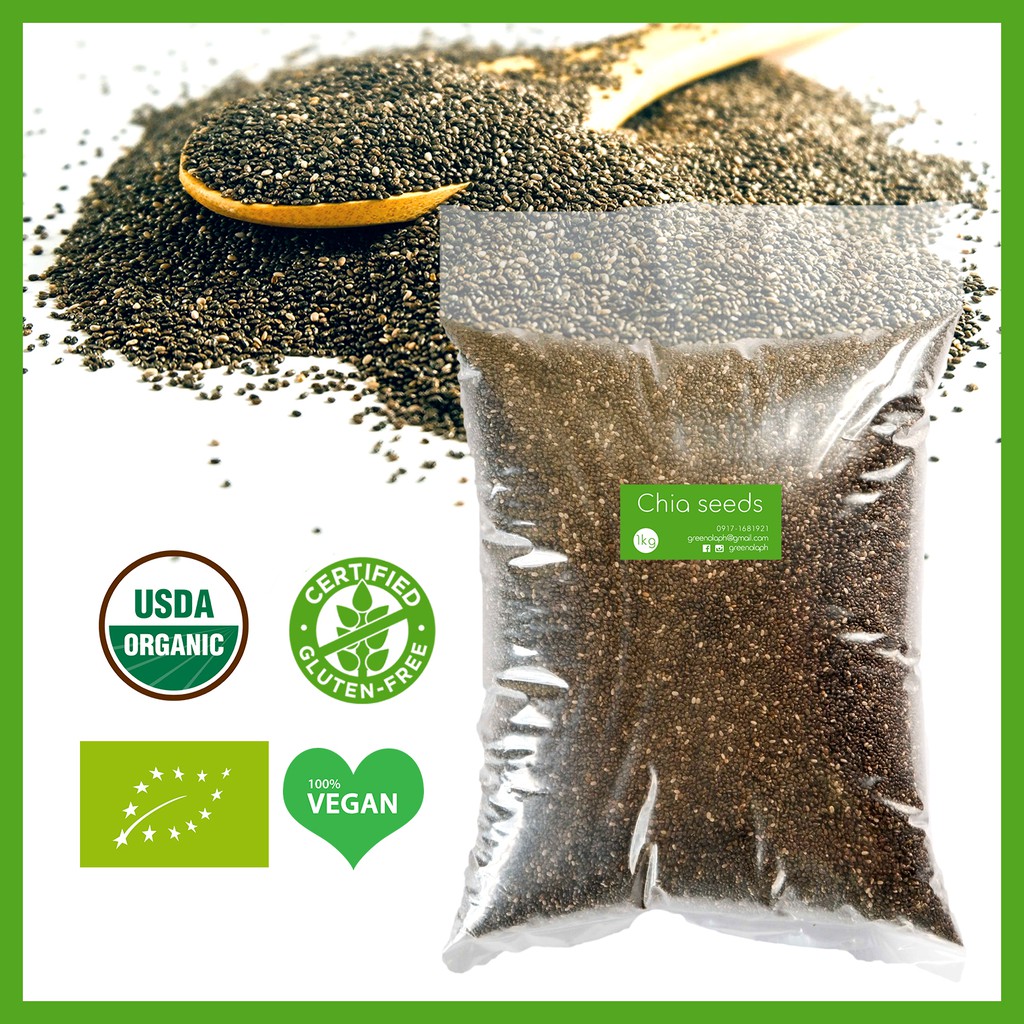 Greenola Organic Chia Seeds 500g | 1kg pack | Shopee ...
