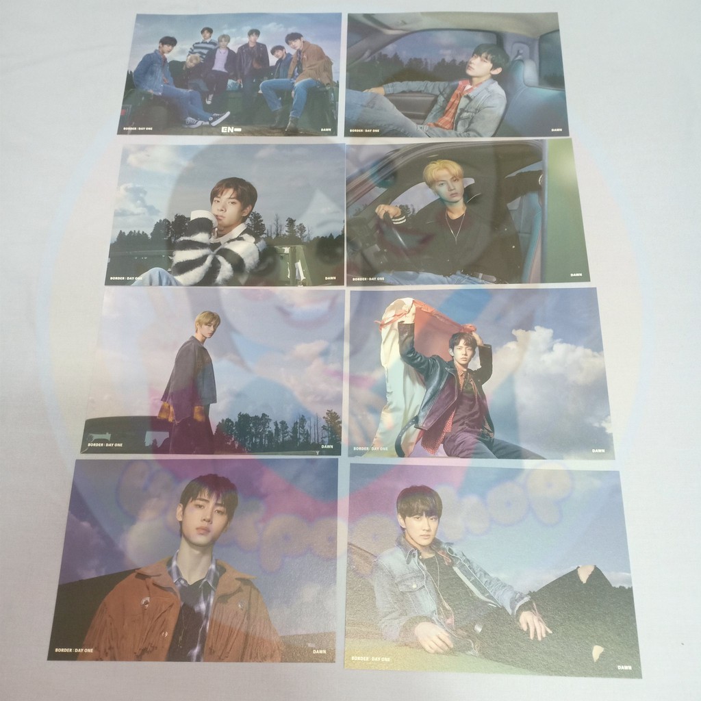 Onhand Enhypen Border Day One Postcards Dawn Version Shopee Philippines