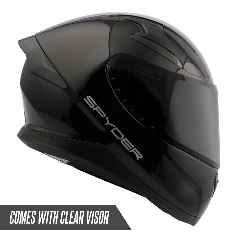 Spyder fullface helmet with dual visor recon 2.0 pd series 0 plain BeeCost