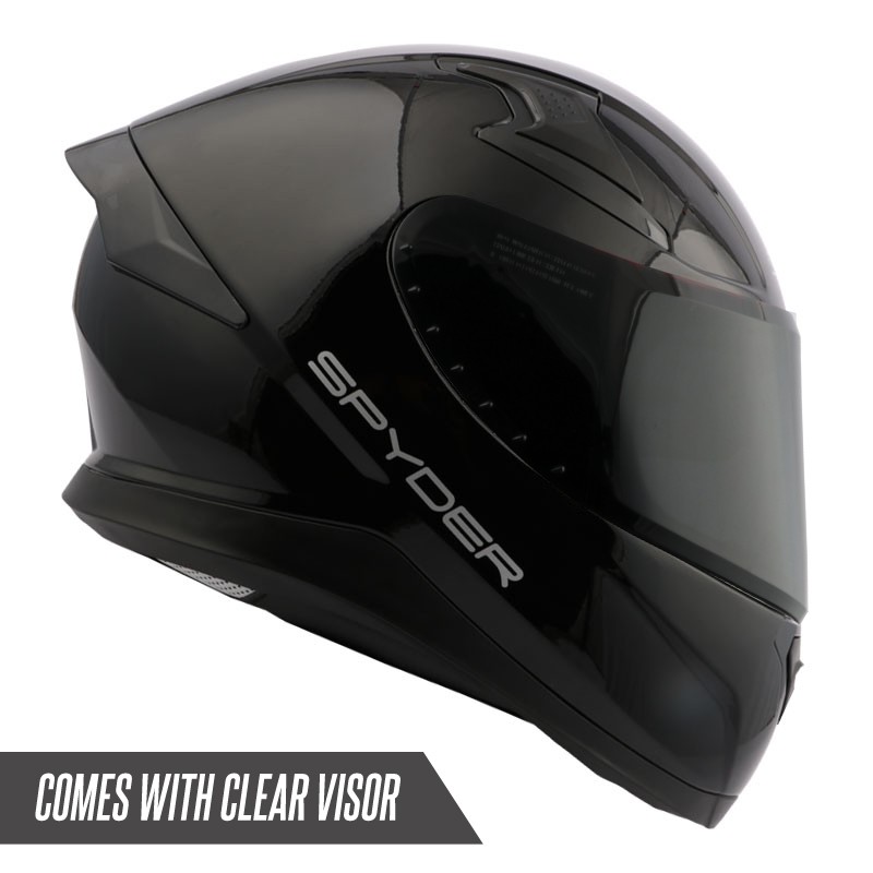 Spyder full-face helmet with dual visor recon 2.0 pd series 0 -plain ...