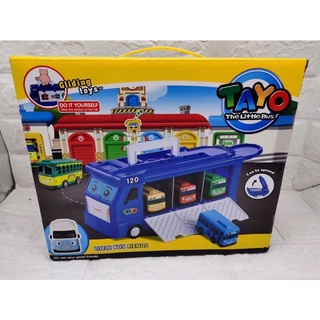 【Ready Stock】❄✹COD 4in1 Tayo The Little Bus （3in1 mini cars with Bus Container）