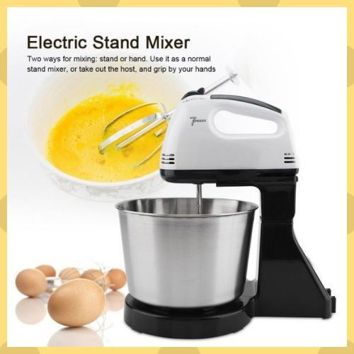 whipping cream Speed Electric Hand Mixer or with Stand Stainless Bowl