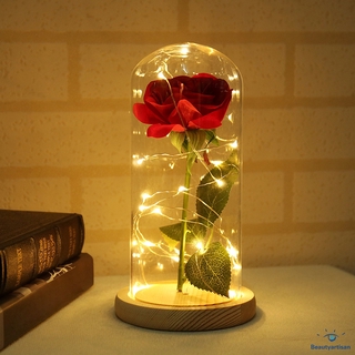 Enchanted Rose Flower Lamp Beauty And The Beast | Shopee Philippines