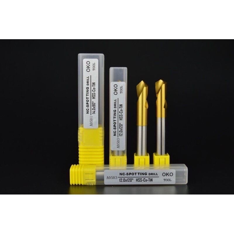 Spotting Drill Cobalt center drill M35 HSS Titaniumplated fixed point drill Positioning center
