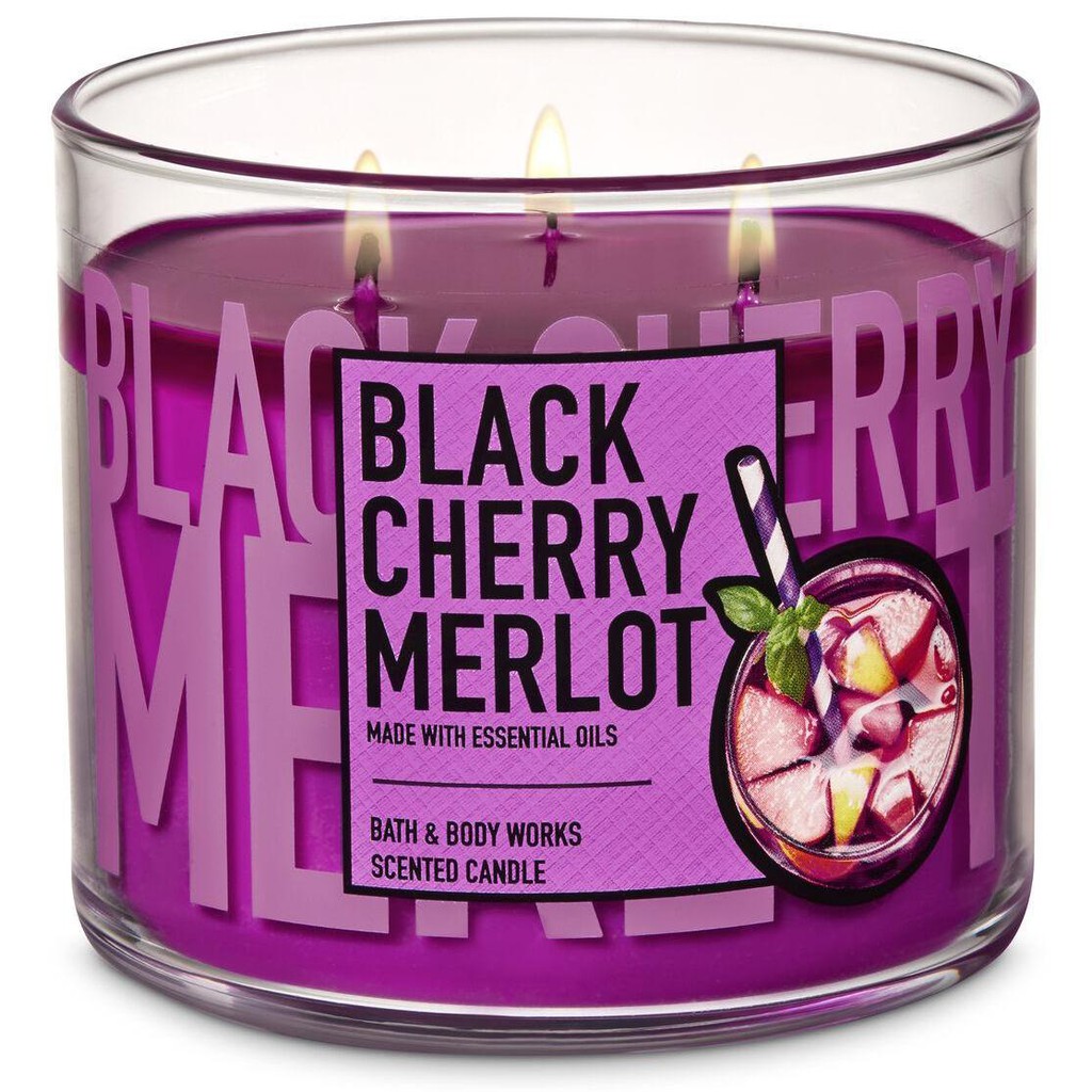 black scented candles