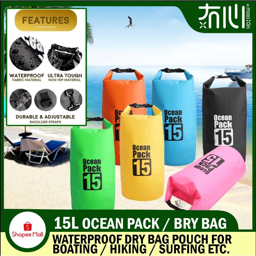 Dry Bag (5L 10L 15L Ocean Pack Waterproof Bag Shopee Philippines