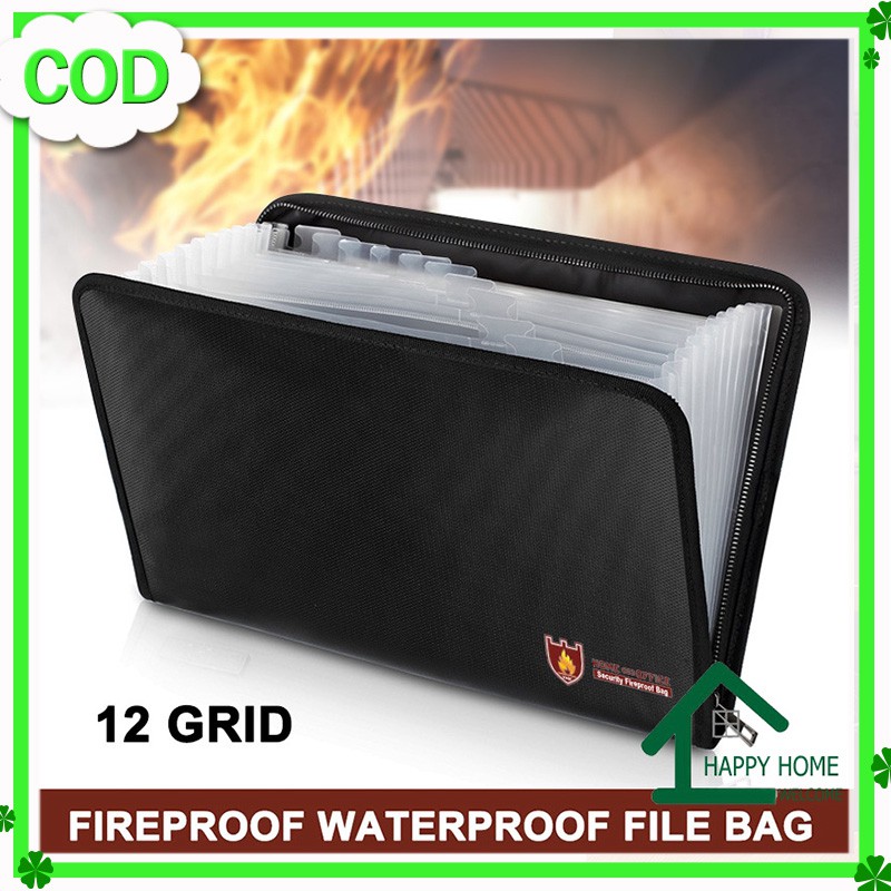 Fast Shipping Fireproof Document Bag Waterproof Money Bag Fire Safe