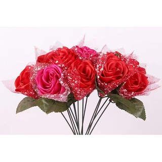 15 m/Roll 15 cm snow dot gauze flower shop packaging handmade ribbon rose wrapping paper #6