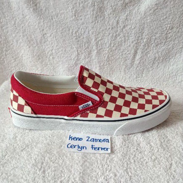 red checkered womens vans