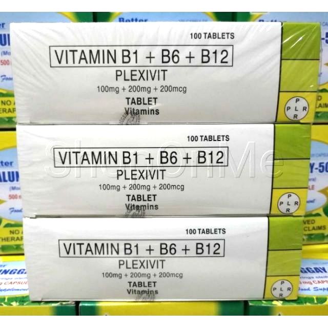 Vitamin B1 + B6 + B12 PLEXIVIT expiry:5/2021 B Complex ...