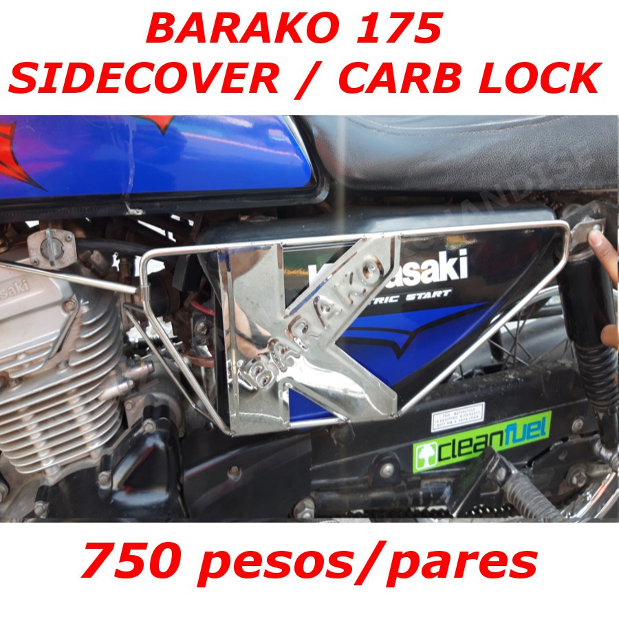 Barako 175 Stainless Sidecover Lock, Sidecover Support, Side cover "K Logo" Shopee Philippines